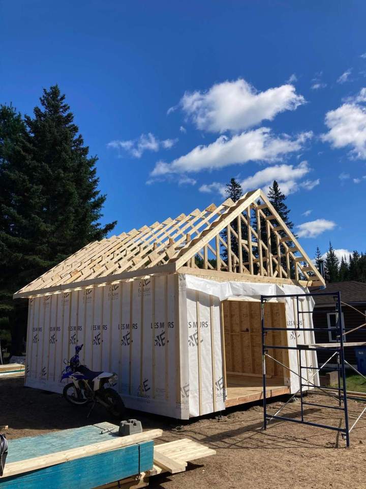 Construction du maison Rive-Sud